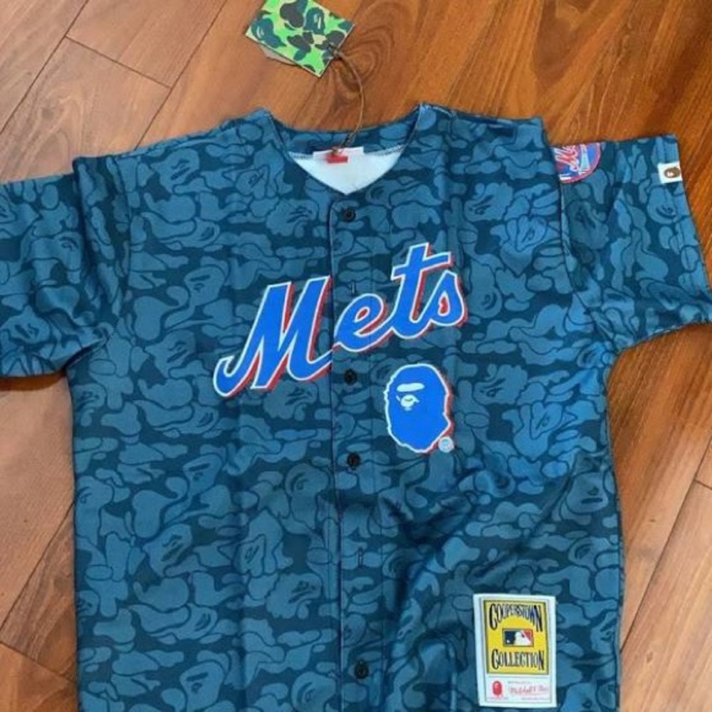 SOLD - New York Mets X Bape Baseball Jersey